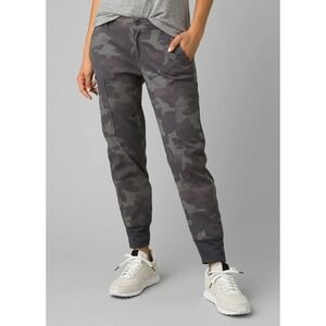 PrAna Sky Canyon Jogger‎ Women's 12 Gravel Camo Stretch Zion Cargo Pants Hiking